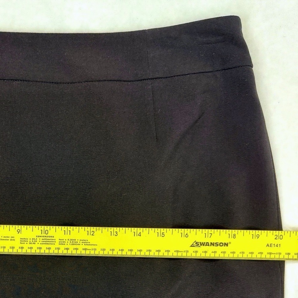 Calvin Klein Black Pencil Skirt Size 4 Stretch Lined Office Siren Workwear - Picture 10 of 10